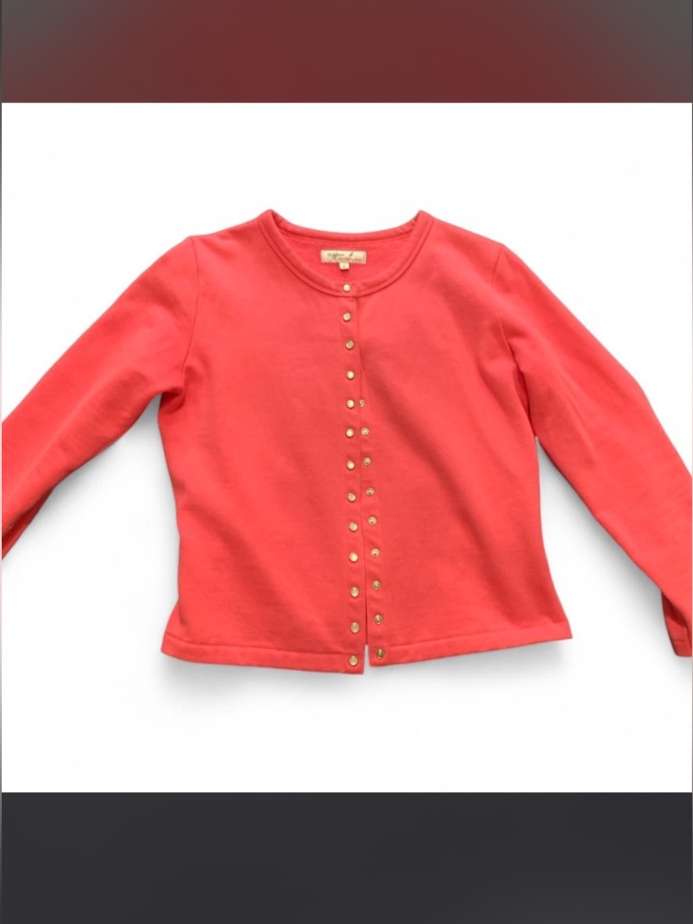 Pink Agnes B Le Petit Snap Front Cardigan